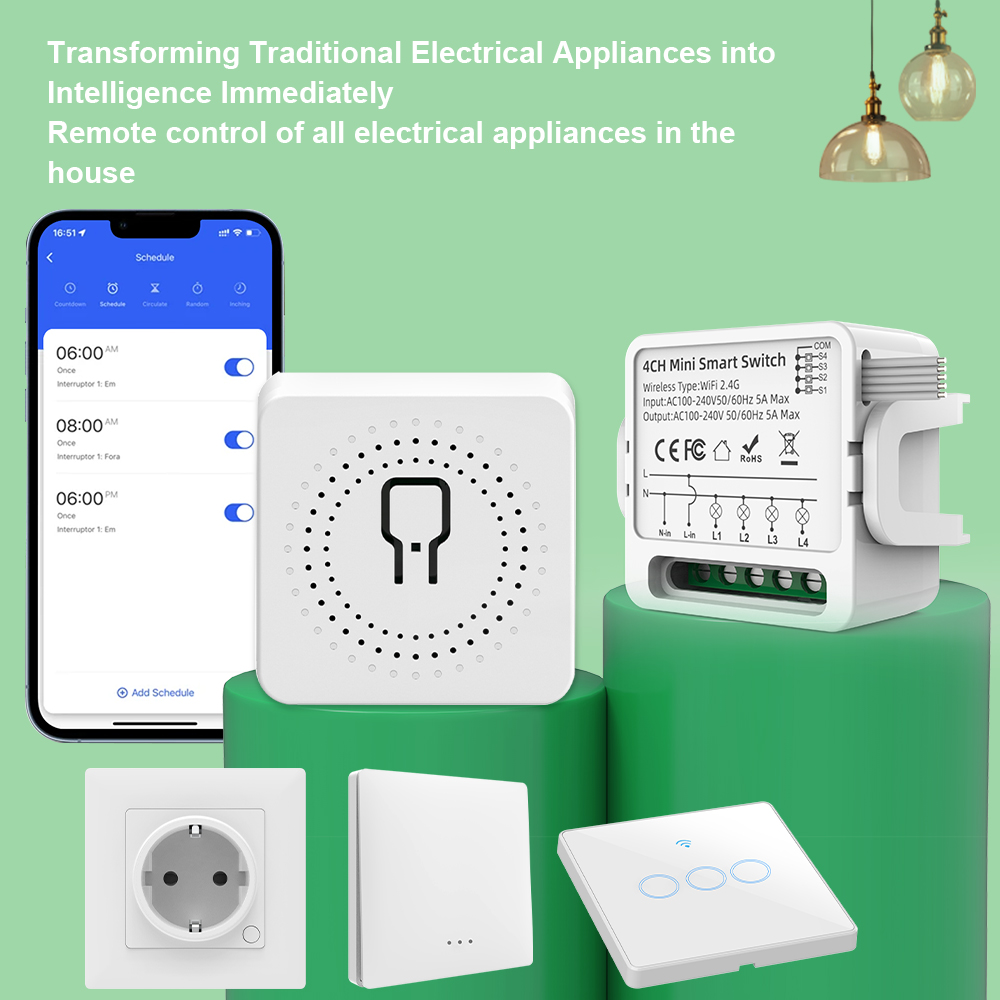 Tuya WiFi Smart Switch 1/2/3/4 - Smart Home Miniature recension och pris