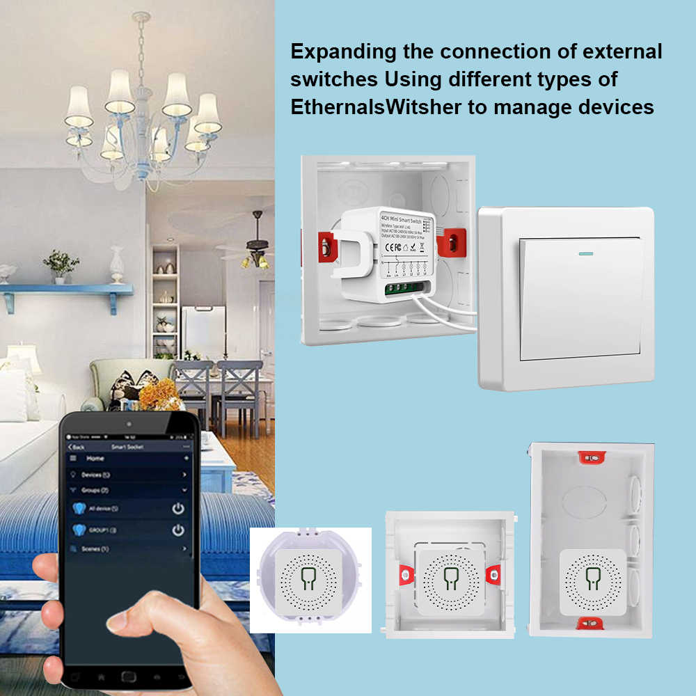 Tuya WiFi Smart Switch 1/2/3/4 - Smart Home Miniature recension och pris