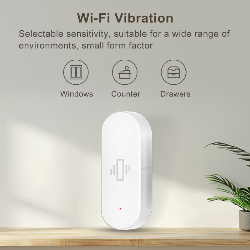 Tuya WiFi Vibration Sensor, Se - Smart Home Features recension och pris