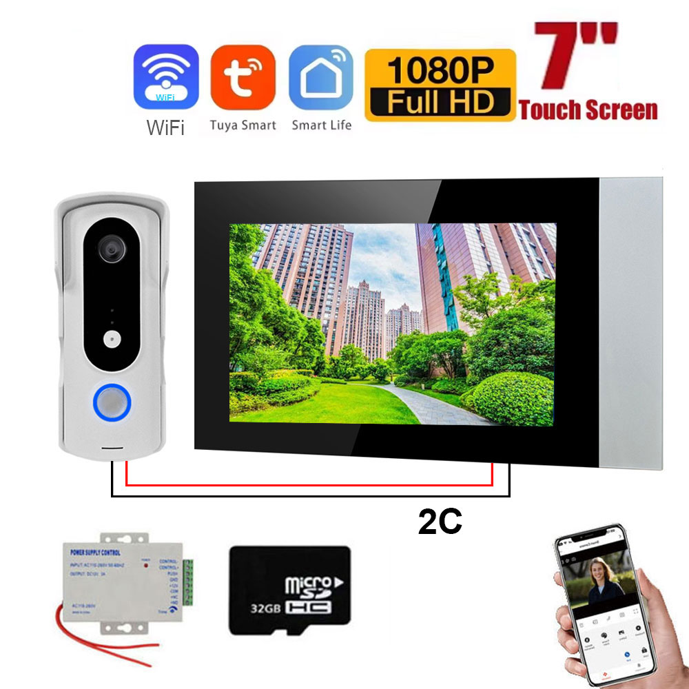 2 Wire Smart Home Tuya Wifi 10 - Smart Home Video Doorbell Enhanced Security With Smart Doorbell recension och pris