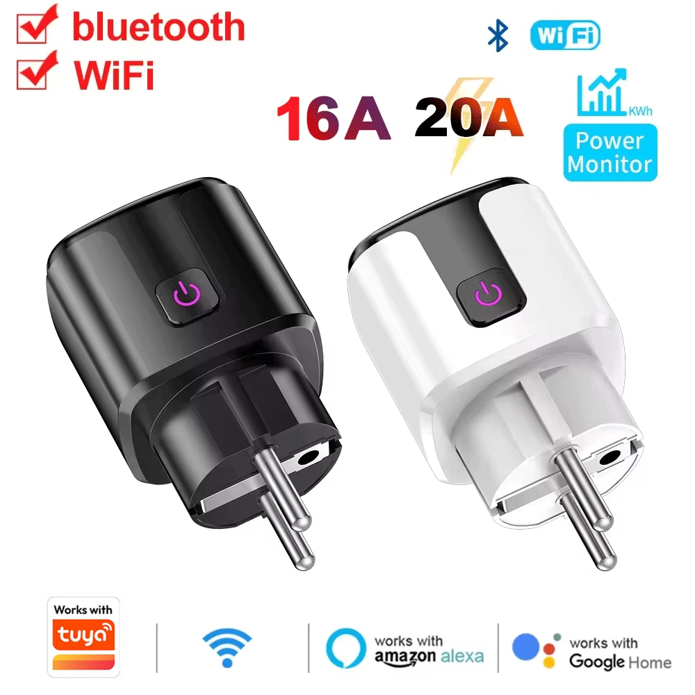 WiFi EU Smart Socket Plug Work - Smart Wall Socket recension och pris