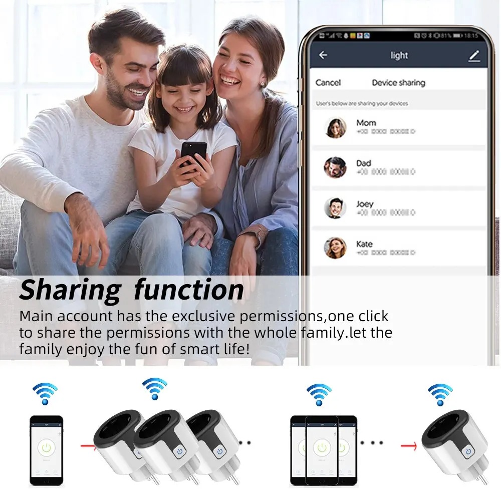 WiFi EU Smart Socket Plug Work - Smart Wall Socket recension och pris