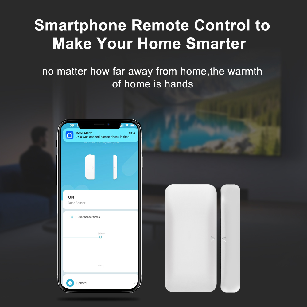 Tuya Zigbee Wireless Door Wind - Smart Home Miniature recension och pris