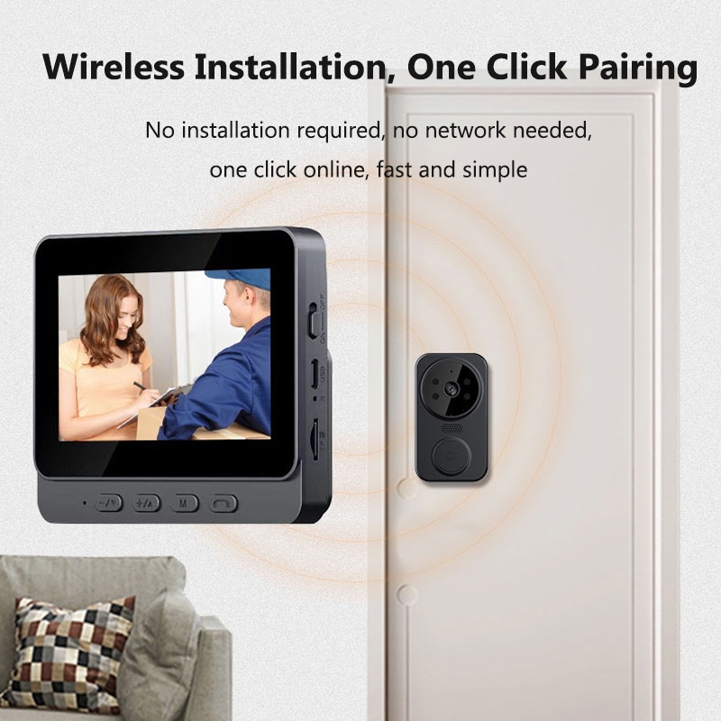 4.3 Inch WiFi Wireless Video D - Smart Home Video Doorbell Enhanced Security With Smart Doorbell recension och pris
