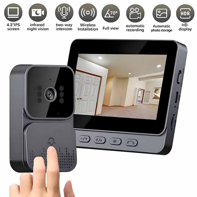Smart WiFi 2.4G Wireless Doorb - Smart Home Video Doorbell Enhanced Security With Smart Doorbell recension och pris