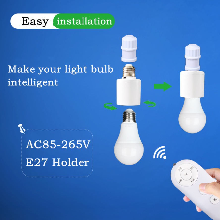 E27 60W Wireless Remote Contro - Smart Bulb recension och pris