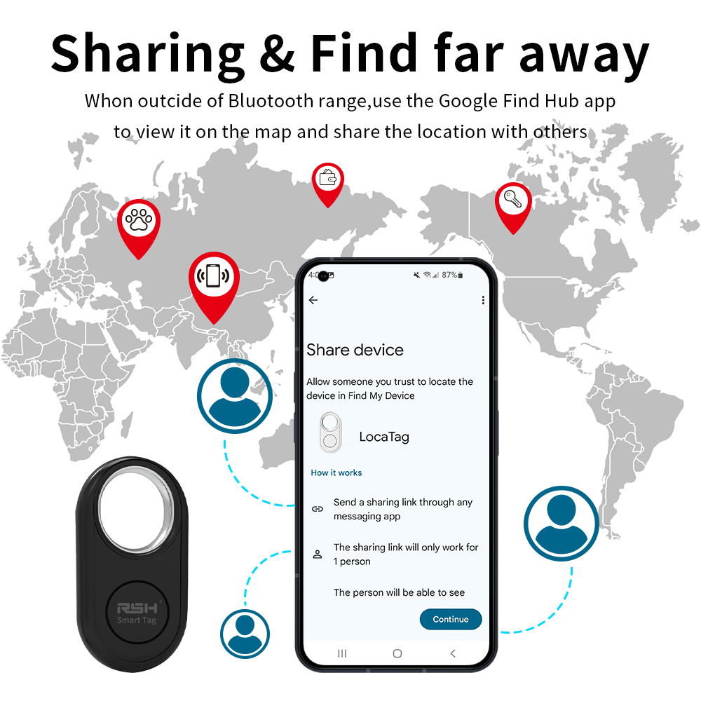 RSH 4PCS GPS Tracker for Samsu - Smart Home Gira recension och pris