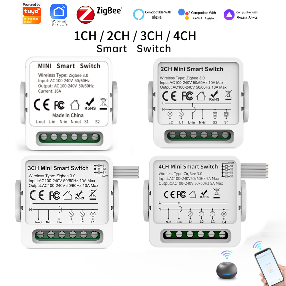 Tuya Zigbee 3.0 Smart Switch 1 - Smart Home Miniature recension och pris