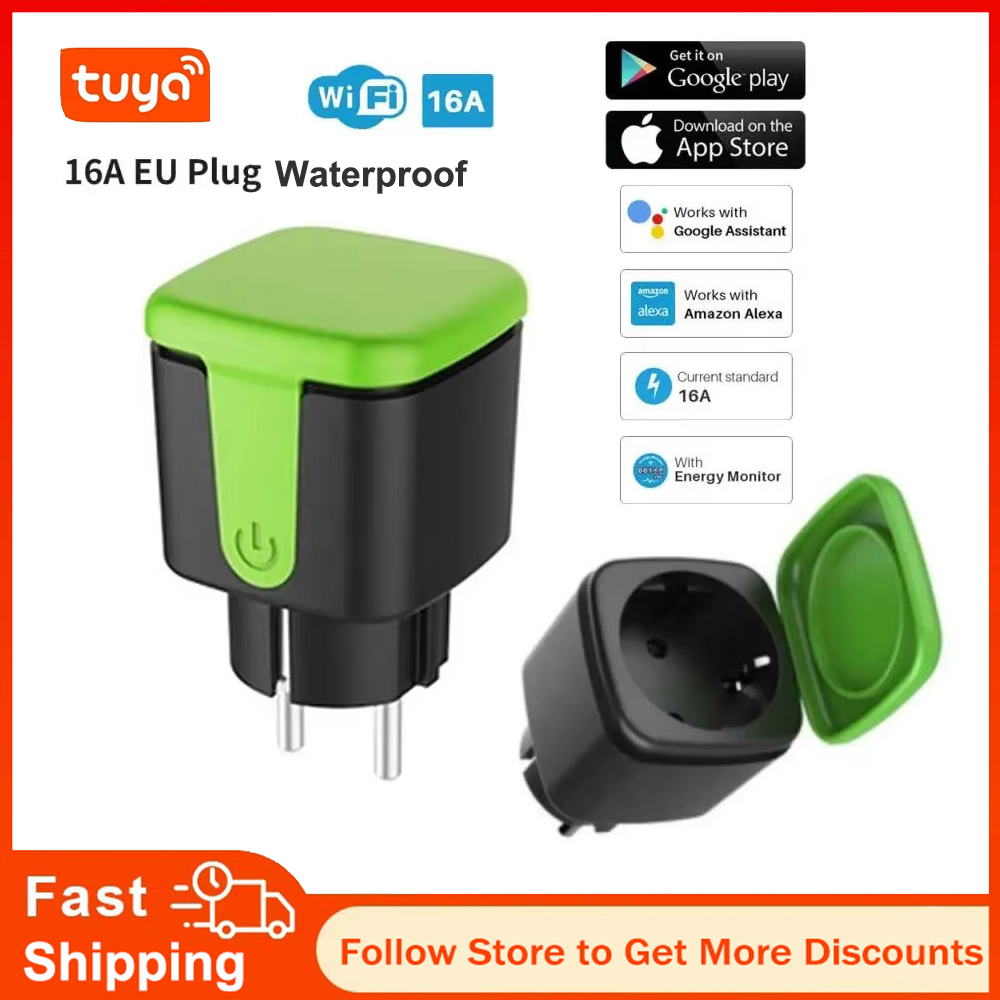 Tuya EU 16A WiFi Smart Waterpr - Smart Home Google Assistant recension och pris