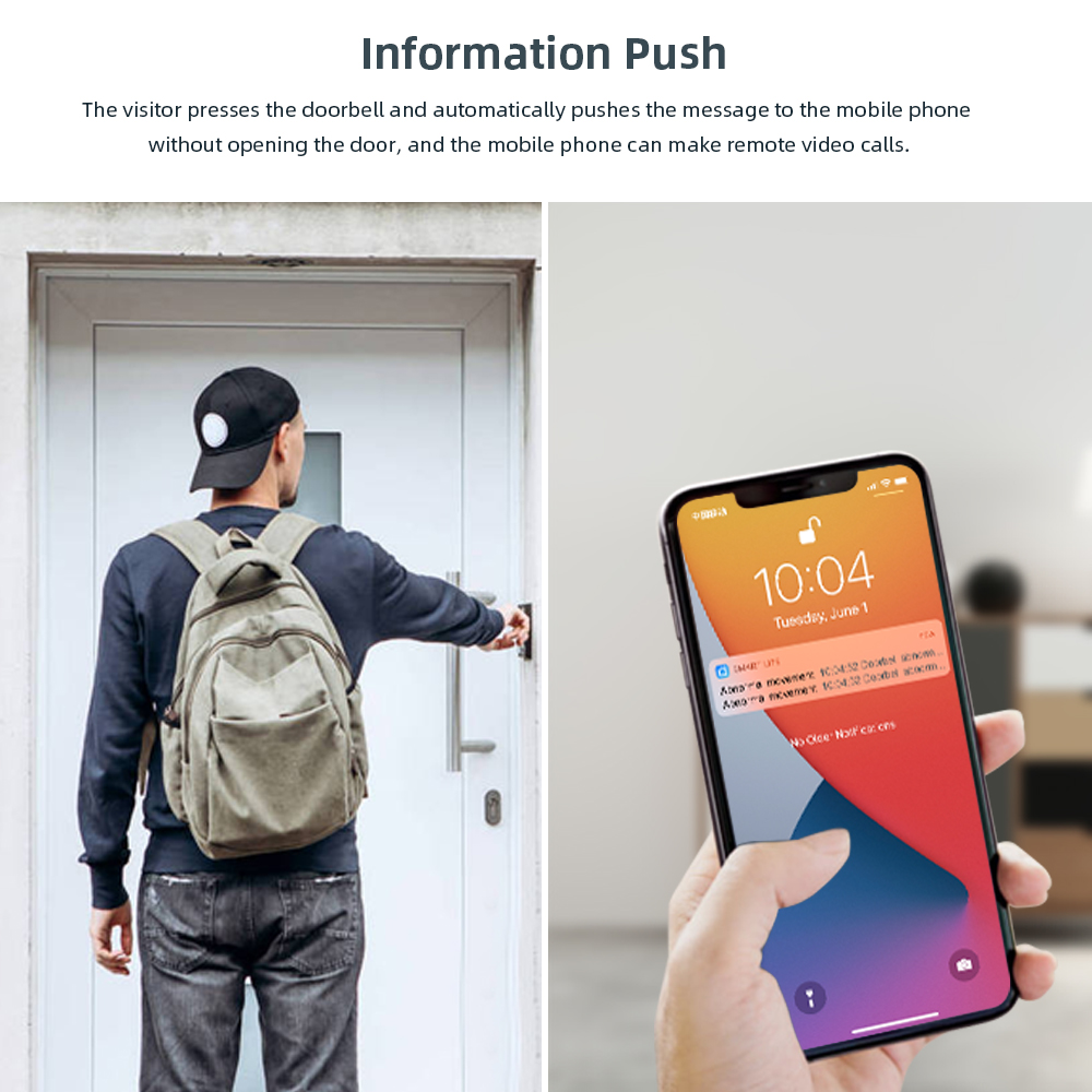 Tuya Video Doorbell 2MP Waterp - Smart Home Video Doorbell Enhanced Security With Smart Doorbell recension och pris