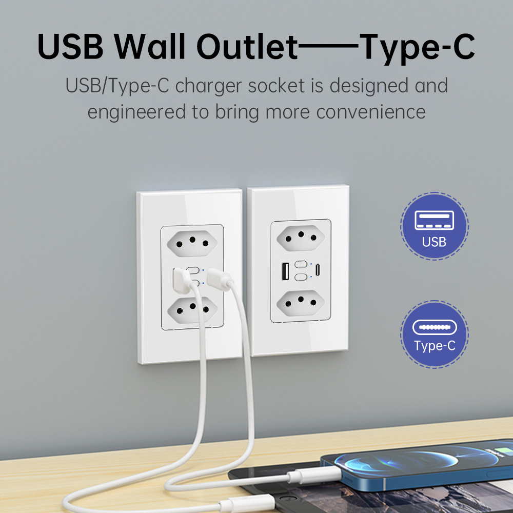 MANHOT Wifi Smart Brazil Socke - Smart Home Google Assistant recension och pris