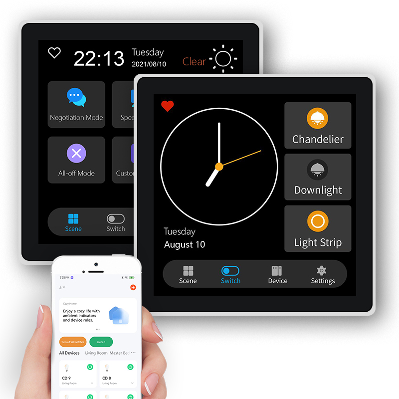 FUERS 4 Inch Touch Screen Mult - Smart Home Features recension och pris