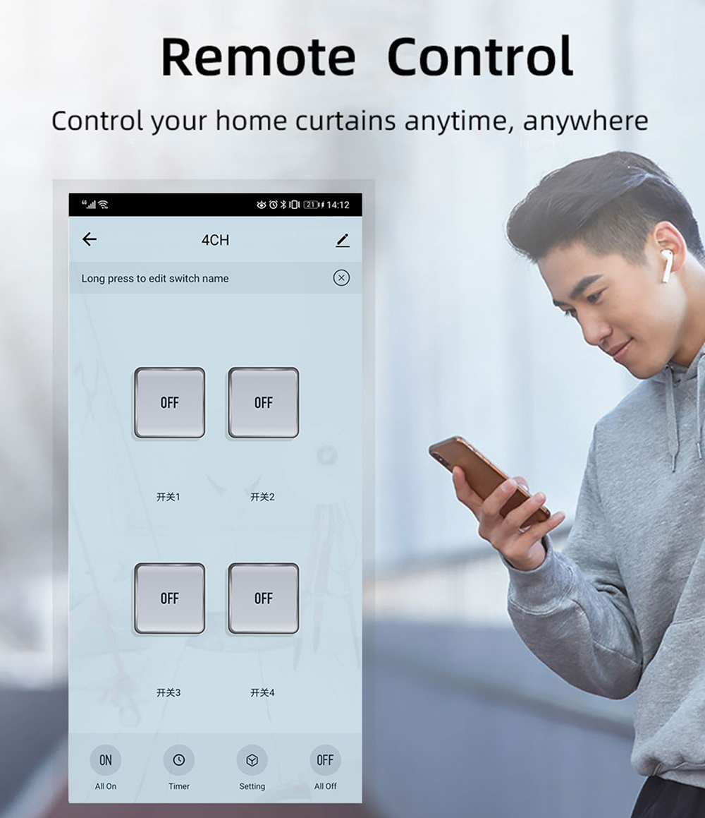 Tuya 4CH Zigbee Switch Relay M - Smart Home Gateway recension och pris