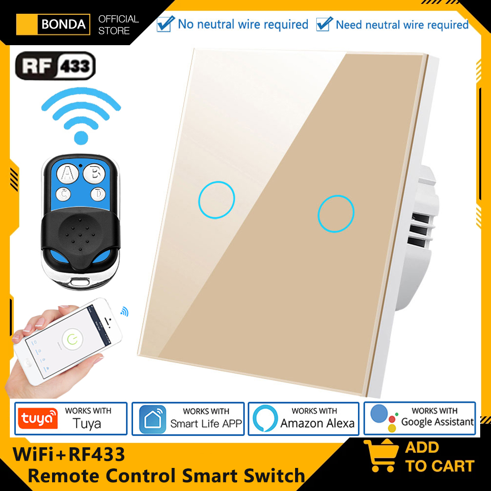 Tuya EU WiFi+RF433 Smart Remot - Smart Home Google Assistant recension och pris