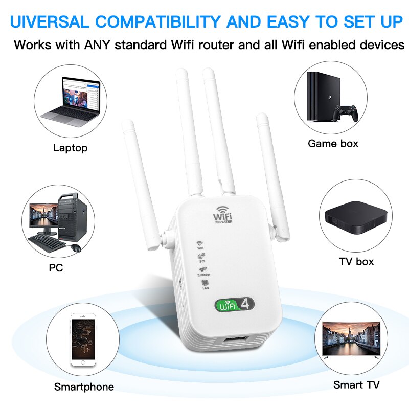 300M WIFi Repeater Wi-Fi Ampli - Smart Home X10 recension och pris